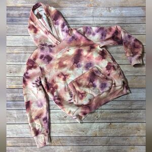 Abercrombie Kids Shade of Pink Tie Dye Hoodie